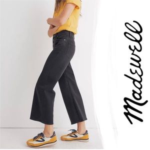 Madewell Wide-Leg Crop Jeans Button-Front Edition 32